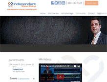 Tablet Screenshot of independentadvisoralliance.com